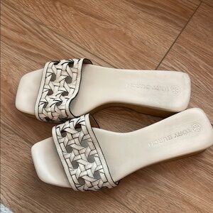 Tory Burch Women's Cream Slide Sandals